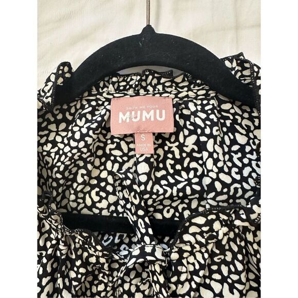 Show Me Your Mumu Tatum Mini Dress - Size S Black and White - Picture 9 of 9